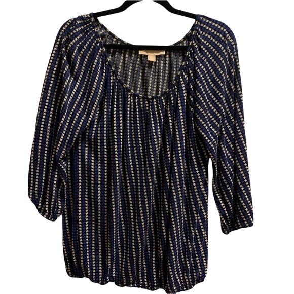 Michael Kors 3/4 Sleeve Wide Neck Blouse Small Petite - Picture 12 of 12